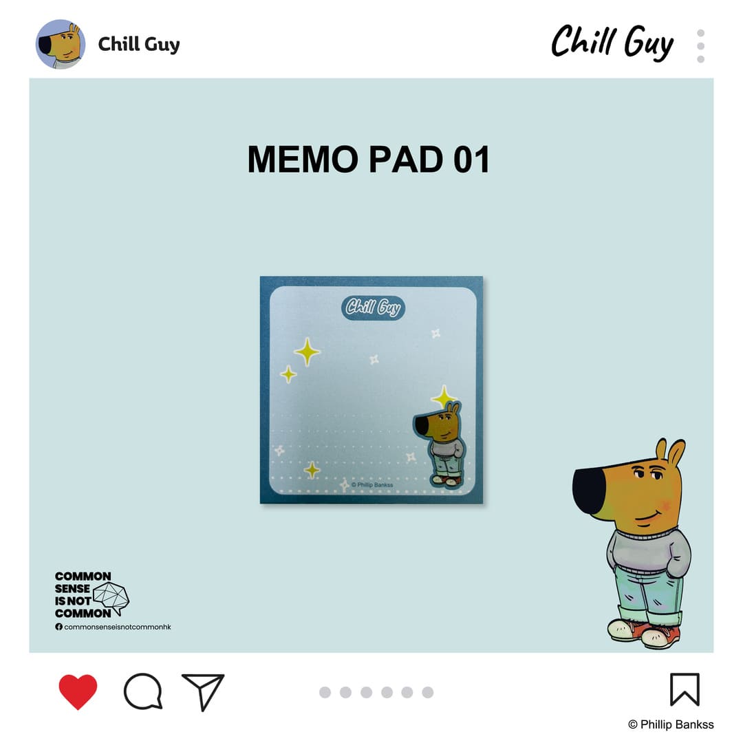 Chill Guy Memo Pad