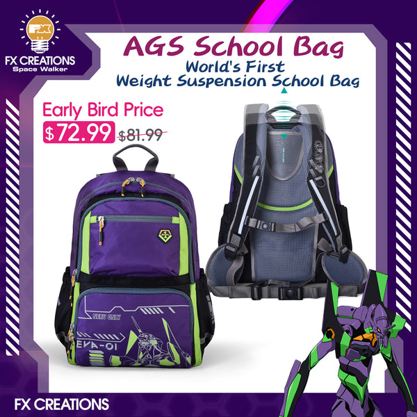 EVANGELION UNIT-01 - AGS School Bag(Medium)
