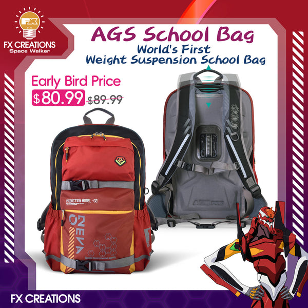EVANGELION UNIT-02 - AGS School Bag(Large)
