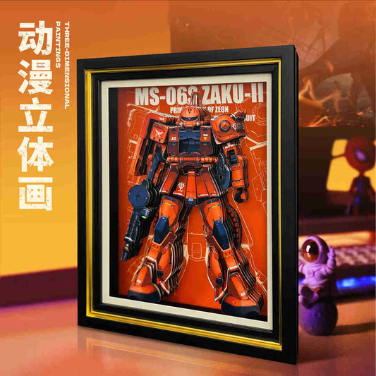 MS-06S ZAKU II - MechaVista 3D Frame