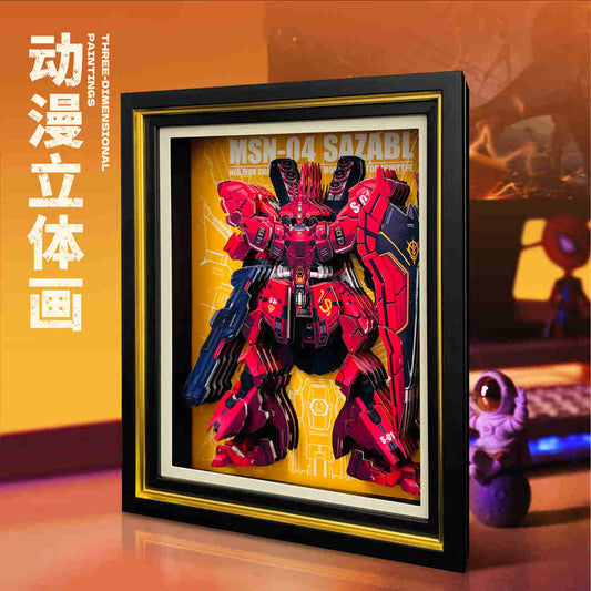 MSN-04 Sazabi - MechaVista 3D Frame