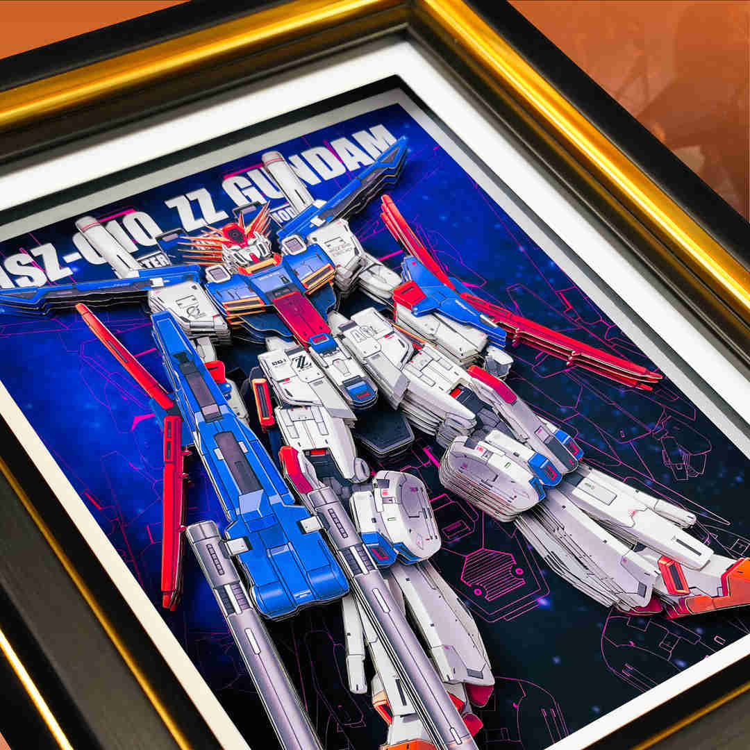 MSZ-010 ZZ Gundam - MechaVista 3D Frame