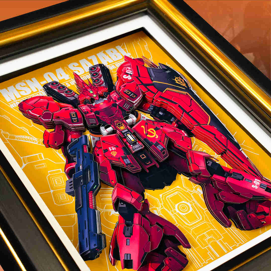 MSN-04 Sazabi - MechaVista 3D Frame