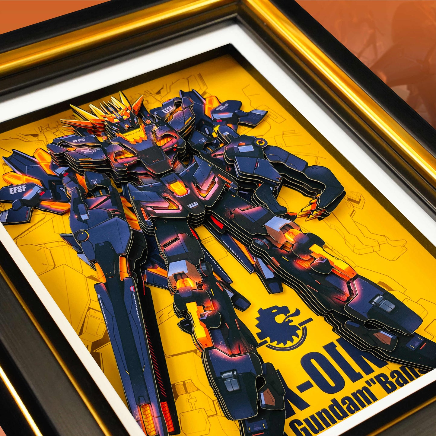 RX-0[N] Unicorn Gundam 02 Banshee Norn - MechaVista 3D Frame