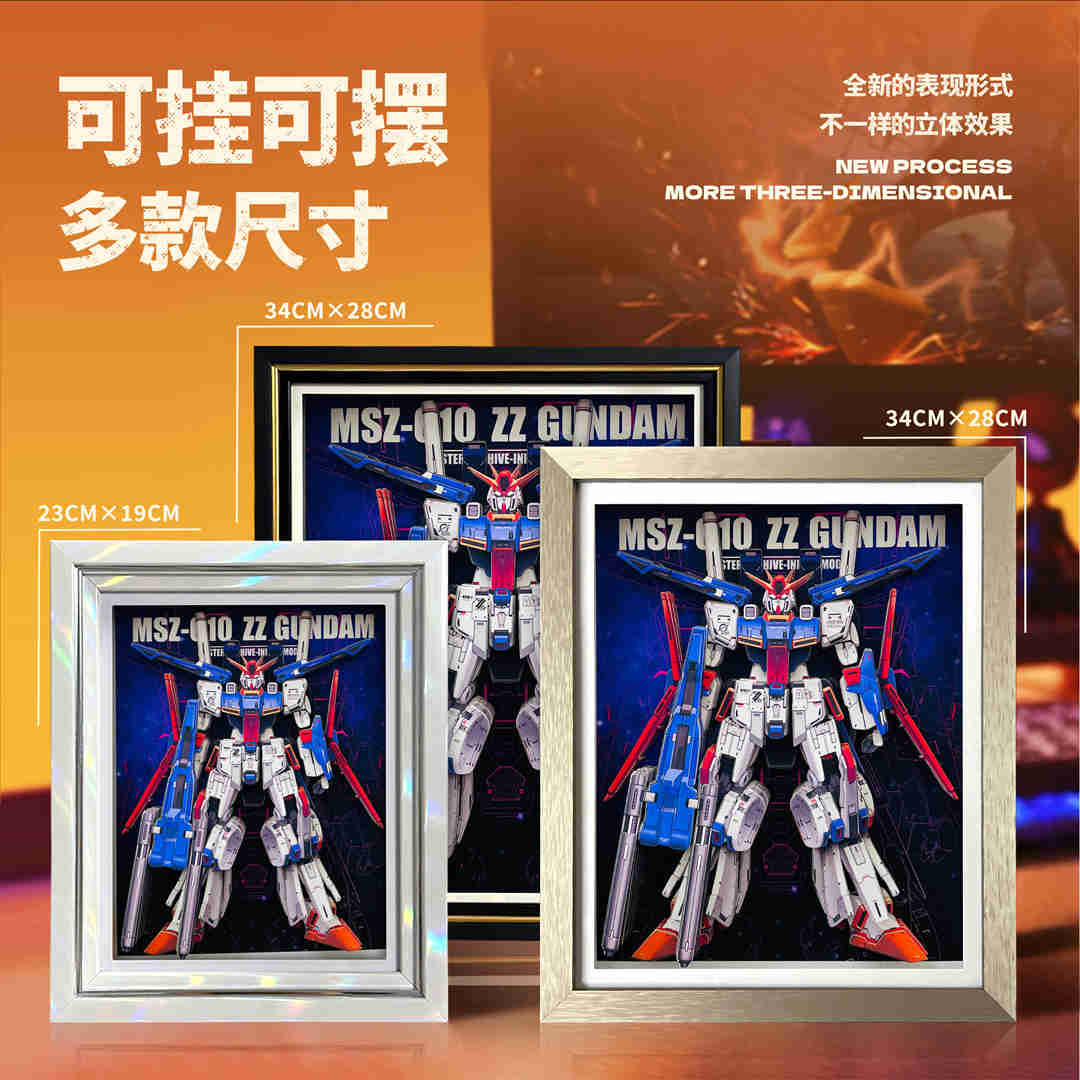 MSZ-010 ZZ Gundam - MechaVista 3D Frame