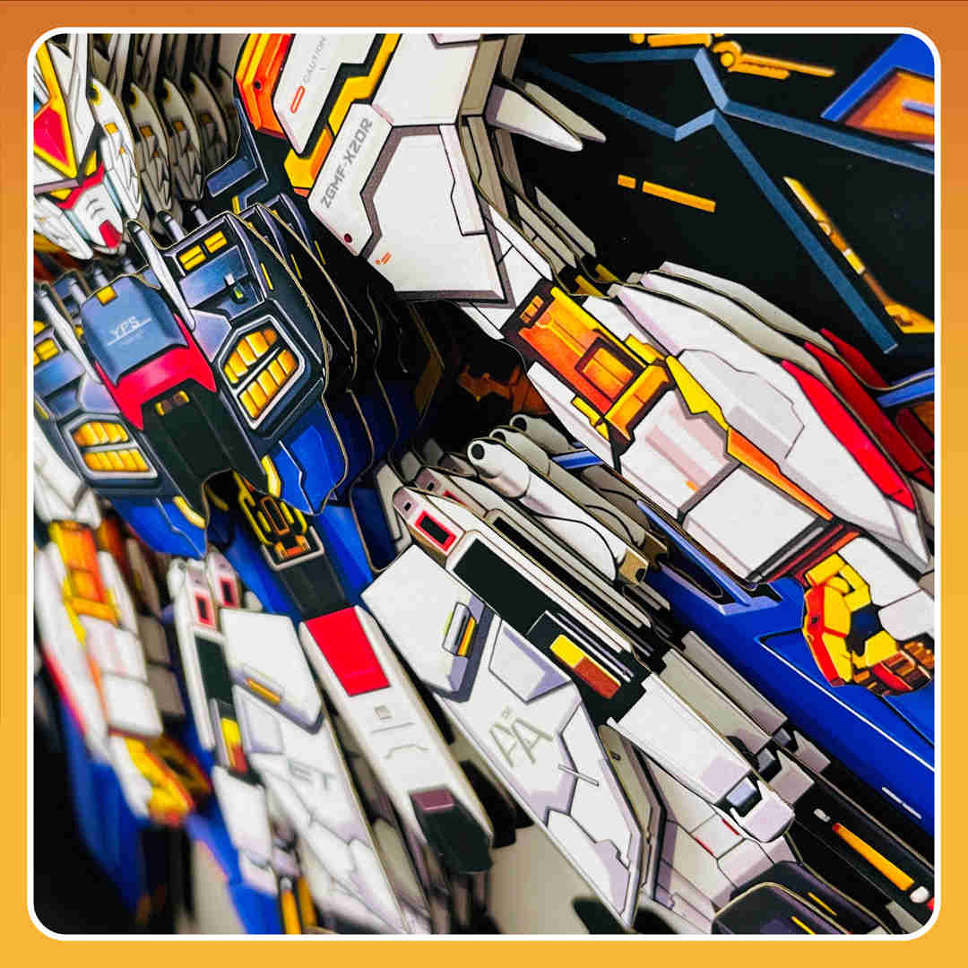 GAT-X105+AQM/E-X01 Aile Strike Gundam - MechaVista 3D Frame