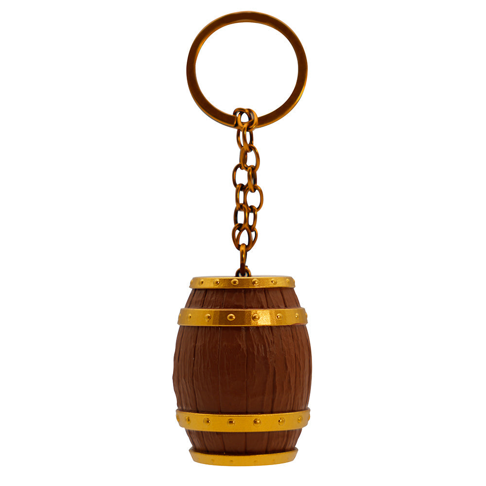 Official One Piece 3D Barrel Keychain - Durable Anime Collectible Key Holder Accessory