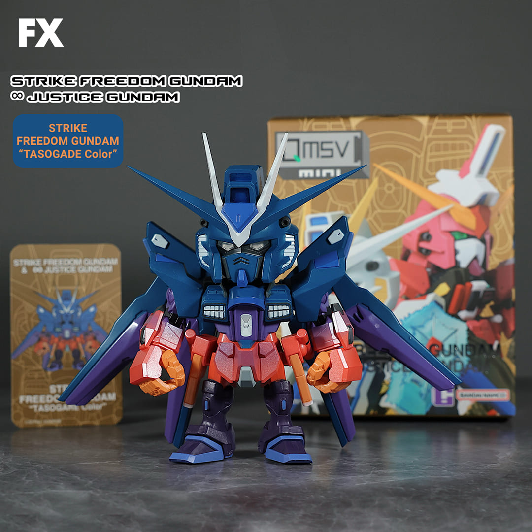 ZGMF-X20A Strike Freedom Gundam "TASOGATE" - Figura MechaMinis Gundam

¡Adéntrate en el mundo de Gundam Seed con nuestra colección exclusiva de mini figuras de acción!