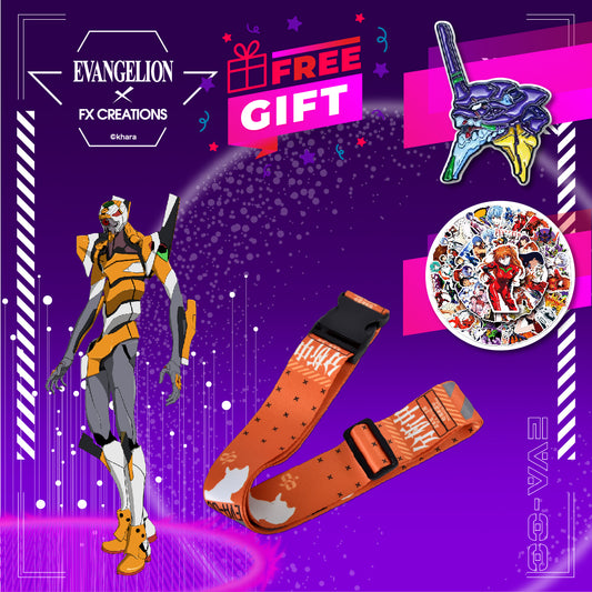 EVANGELION UNIT-00 Luggage Strap(Free Pin & Sticker Offer)