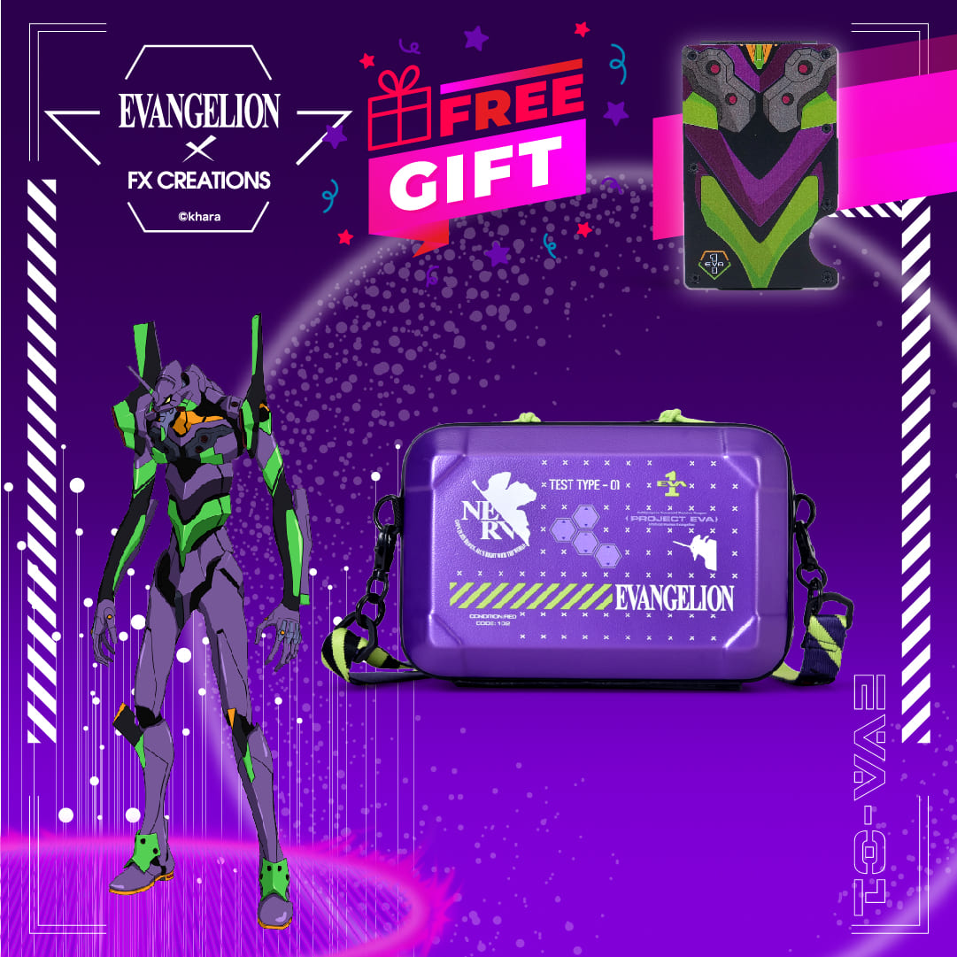 EVANGELION UNIT-01 Multi-function Bag with 01 Strap(Free Case Offer)