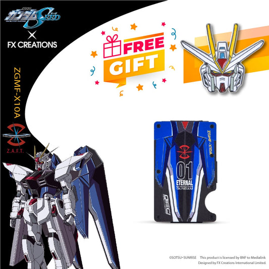 ZGMF-X10A FREEDOM GUNDAM Card Case(Free Pin Offer)