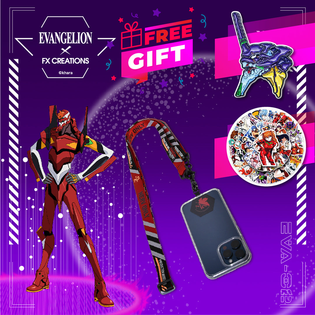 EVANGELION UNIT-02 Phone/Crossbody Strap(Free Pin & Sticker Offer)