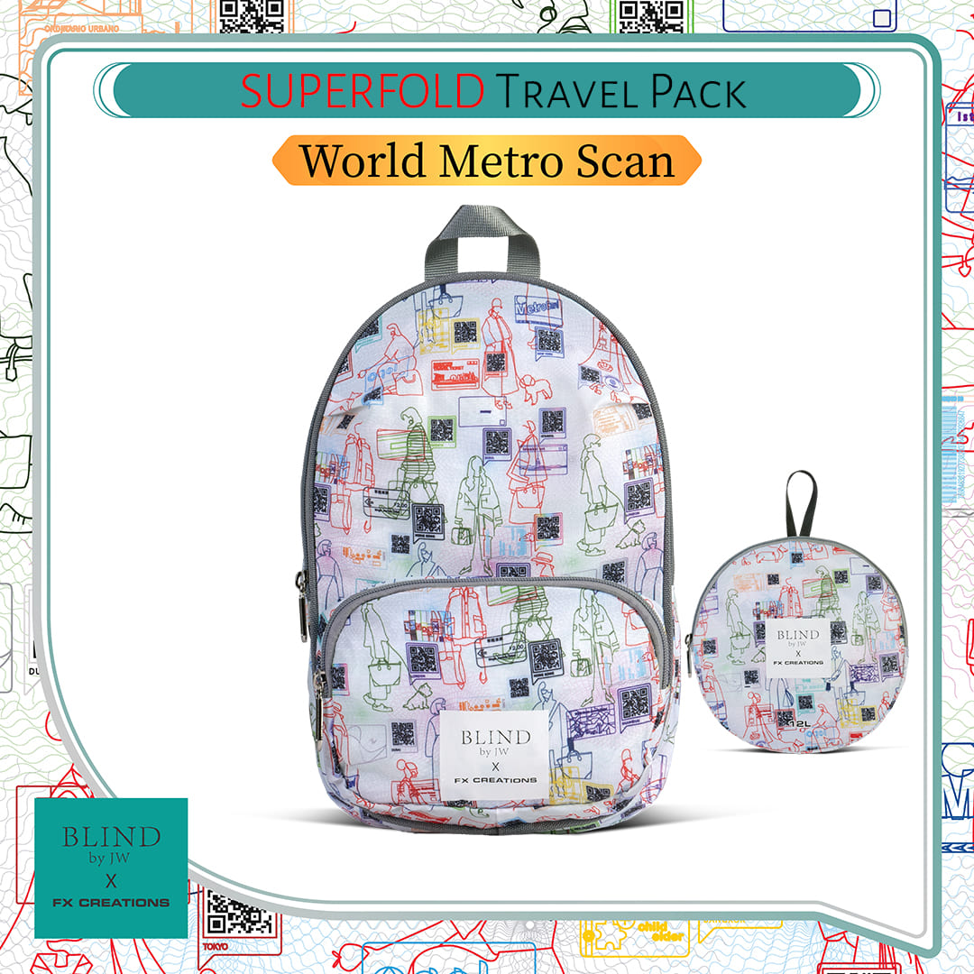 SUPERFOLD Travel Pack - World Metro Scan(Large)