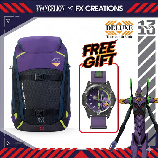 EVANGELION UNIT-13 AGS BACKPACK(Free EVA UNIT-01 Watch)