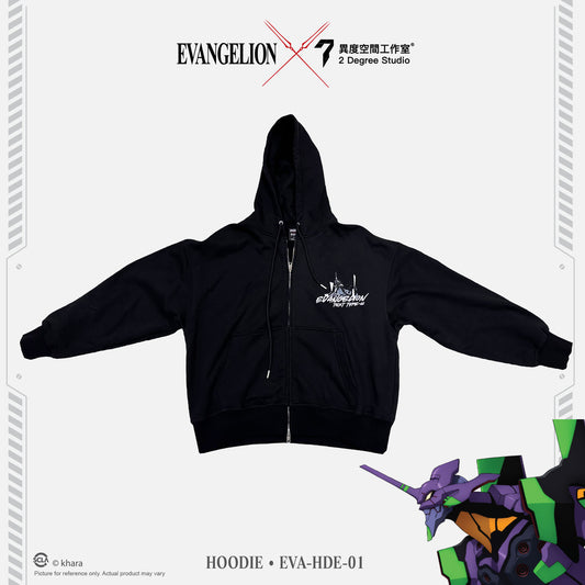 CHAQUETA CON CAPUCHA Y CREMALLERA EVANGELION