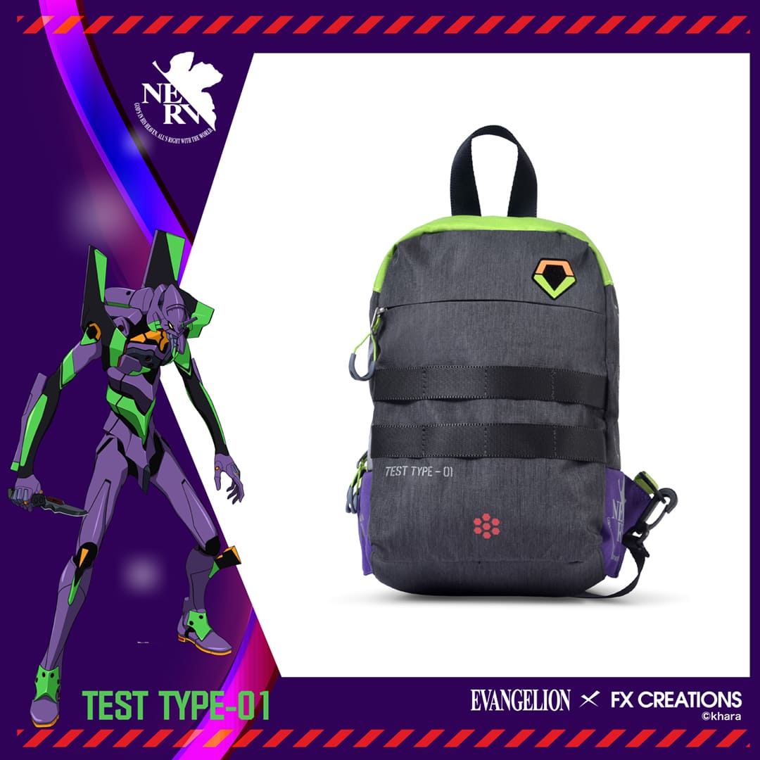 ชุดกระเป๋าสะพายข้าง EVA Unit-01 & กล่องใส่บัตร RFID Evangelion Unit-01