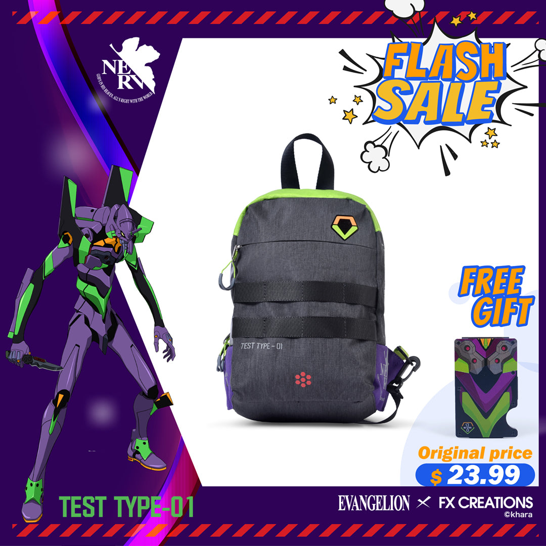 EVA Unit-01 Sling Bag & Evangelion Unit-01 RFID Card Case set