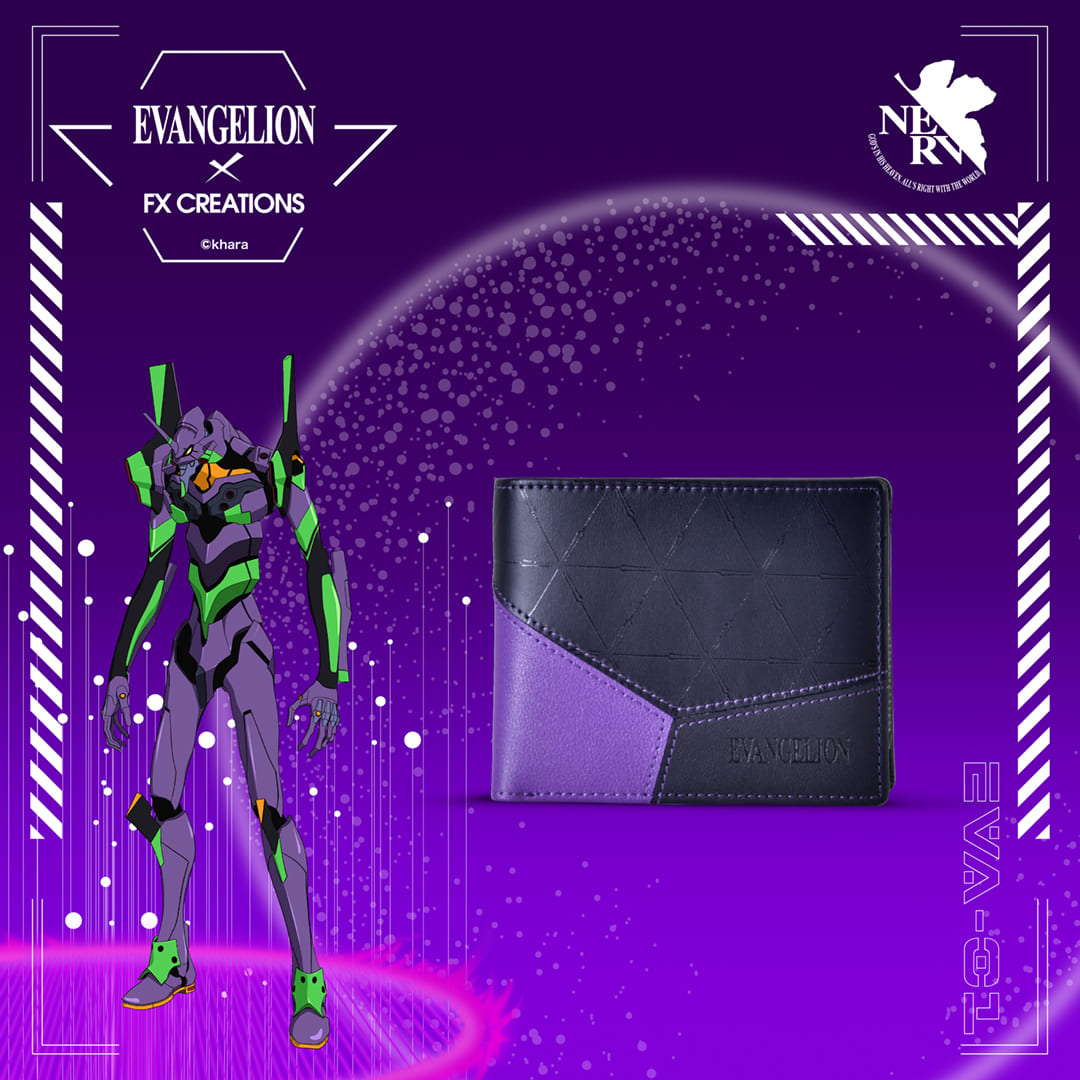 Cartera Corta de Cuero de EVANGELION UNIT-01