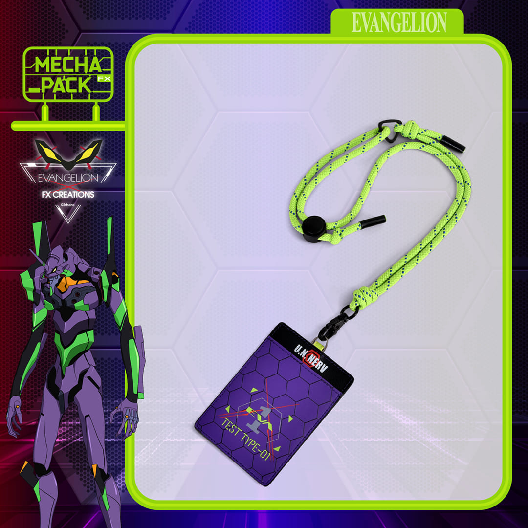 EVA-01 Leather Lanyard Card Holder