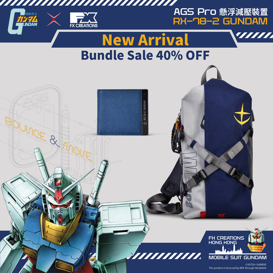 RX-78-2 GUNDAM SLING BAG & LEATHER BI-FOLD WALLET Bundle