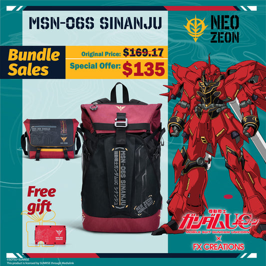 MSN-06s Sinanju Backpack Full Gear Bundle