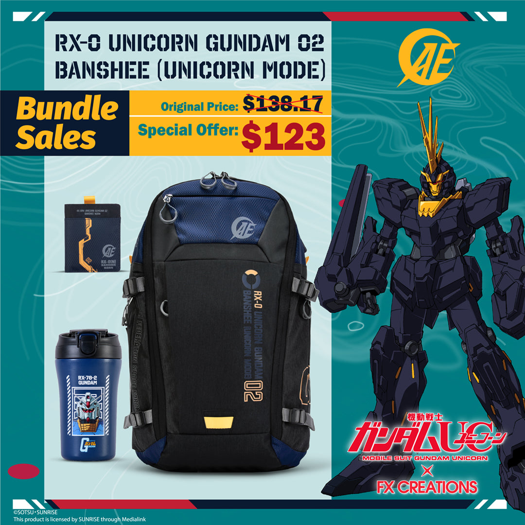 Paquete Completo RX-0 Unicorn Gundam 02 Banshee Backpack