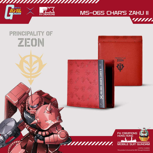 MS-06S CHAR'S ZAKU II LEATHER BI-FOLD WALLET