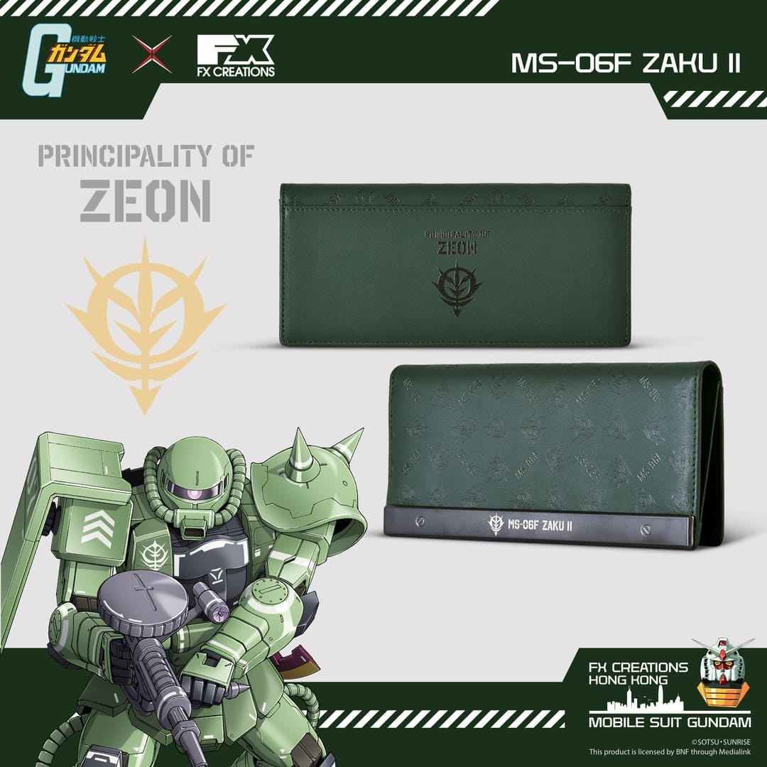 MS-06F ZAKU II LEATHER LONG WALLET