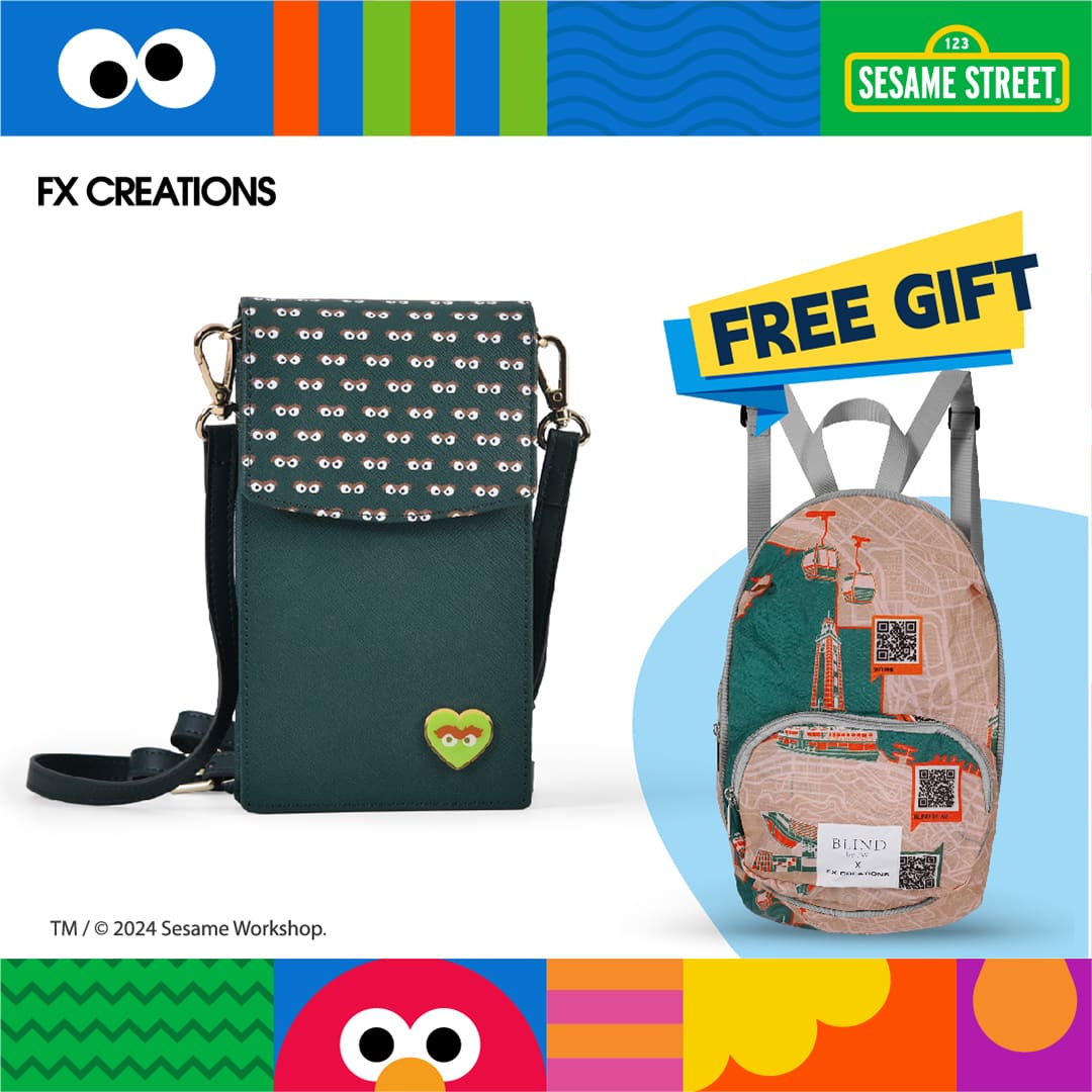 Oscar The Grouch Phone Bag