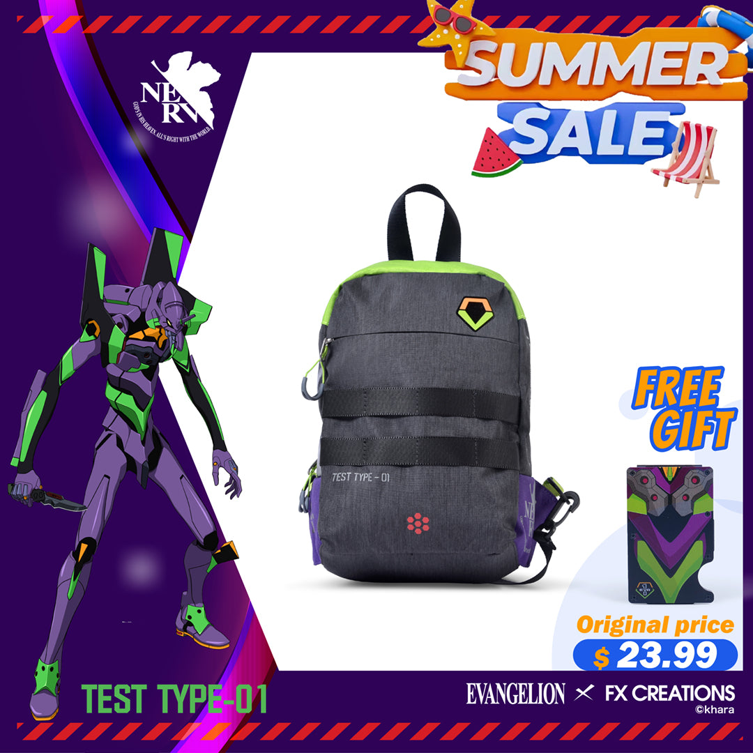 EVA Unit-01 Sling Bag & Evangelion Unit-01 RFID Card Case set