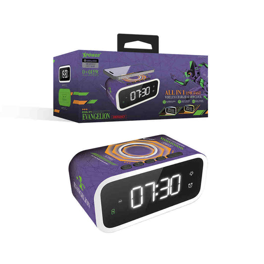 EVA-01 All In 1 15W Wireless Charging Alarm Clock