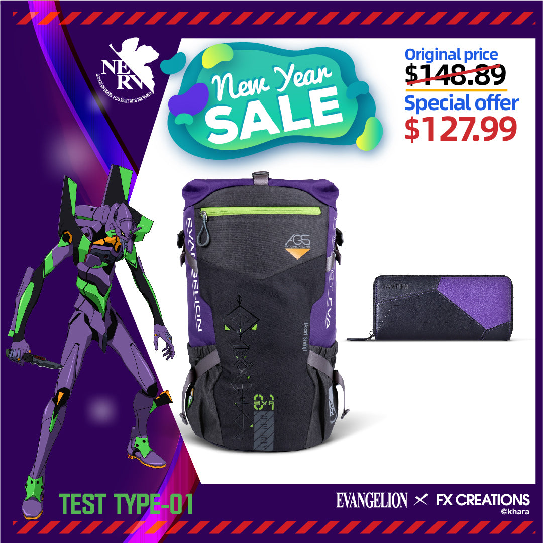 Evangelion Unit-01 Backpack Casual Bundle