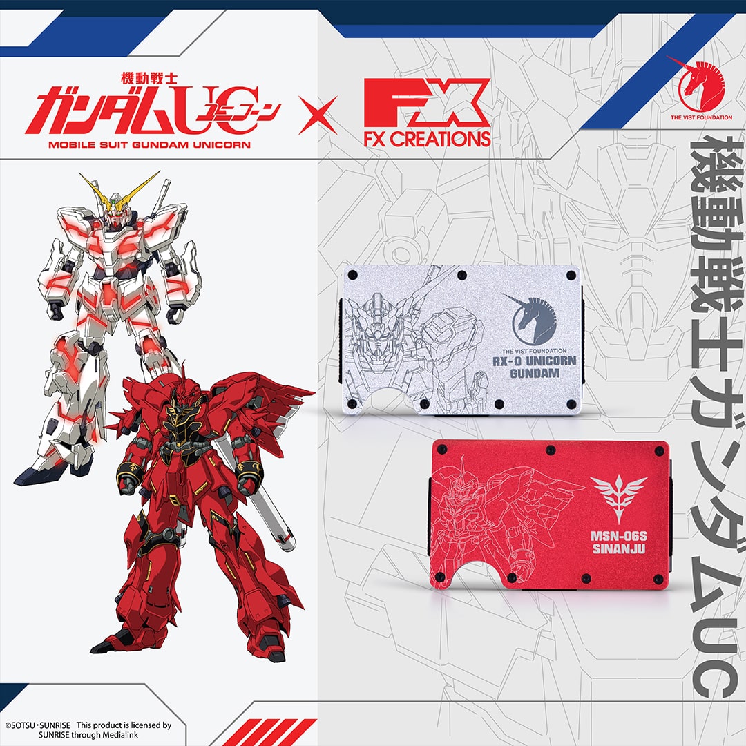 RX-0 Unicorn & MSN-06s SINANJU Card Case Bundle